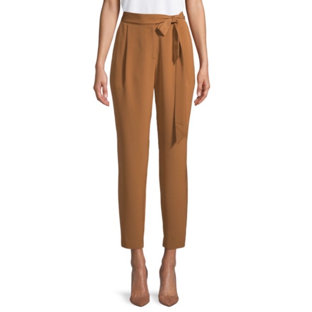 Halston Pants with tie belt.